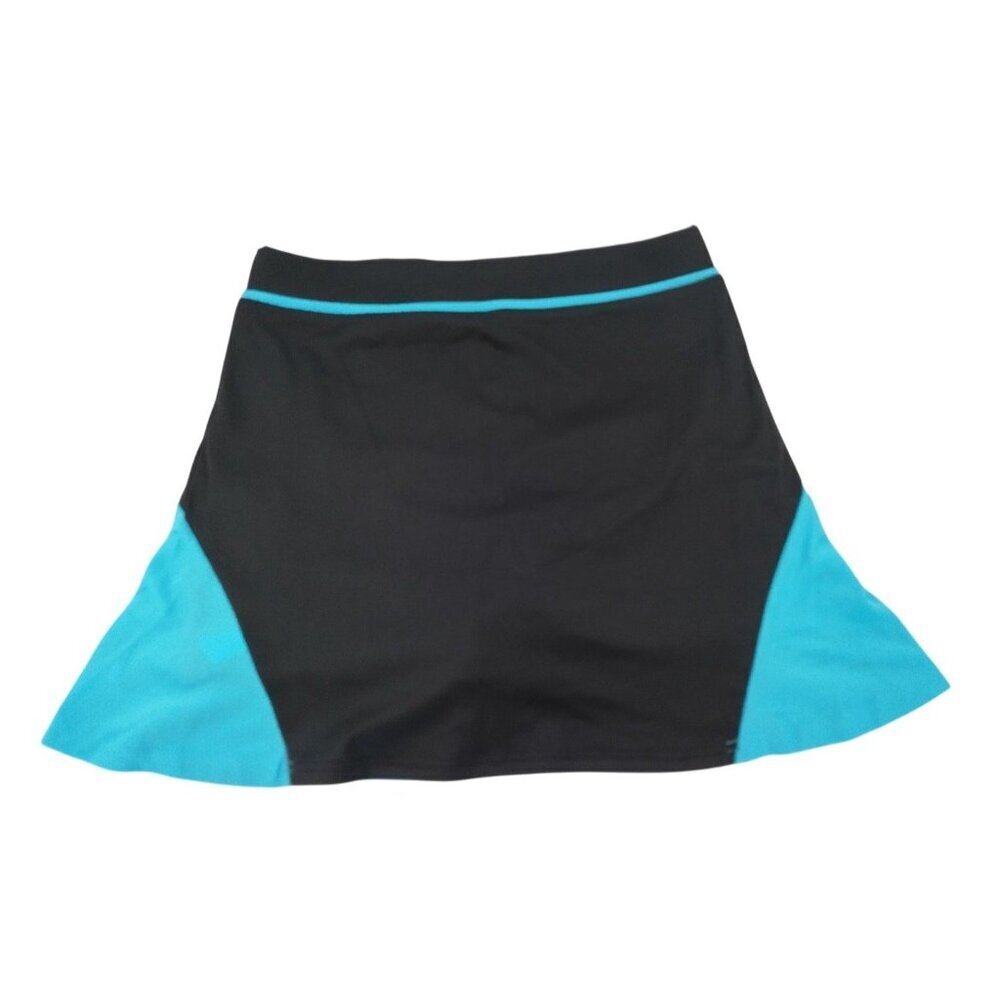 Womens Black Blue Colorblock Sports Skirt Skort Athletic Size XL.